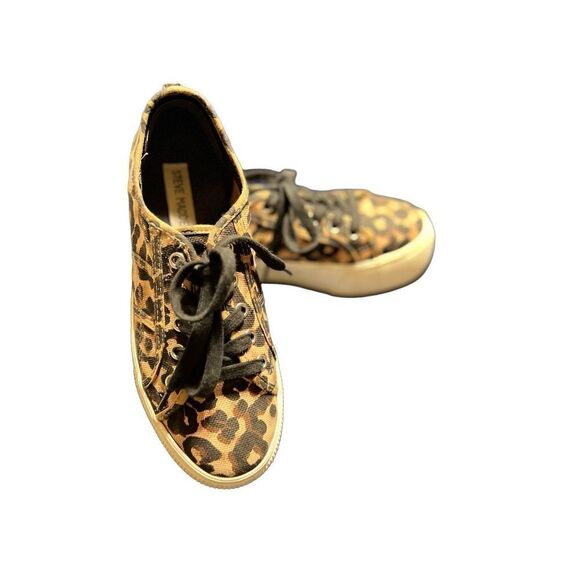 Steve Madden Emmi Leopard Print Platform Sneakers Size 7 - Picture 2 of 6